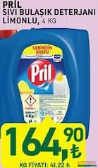 PRİL SIVI BULAŞIK DETERJANI LİMONLU 4 KG PRİL SIVI BULAŞIK DETERJANI LİMONLU 4 KG